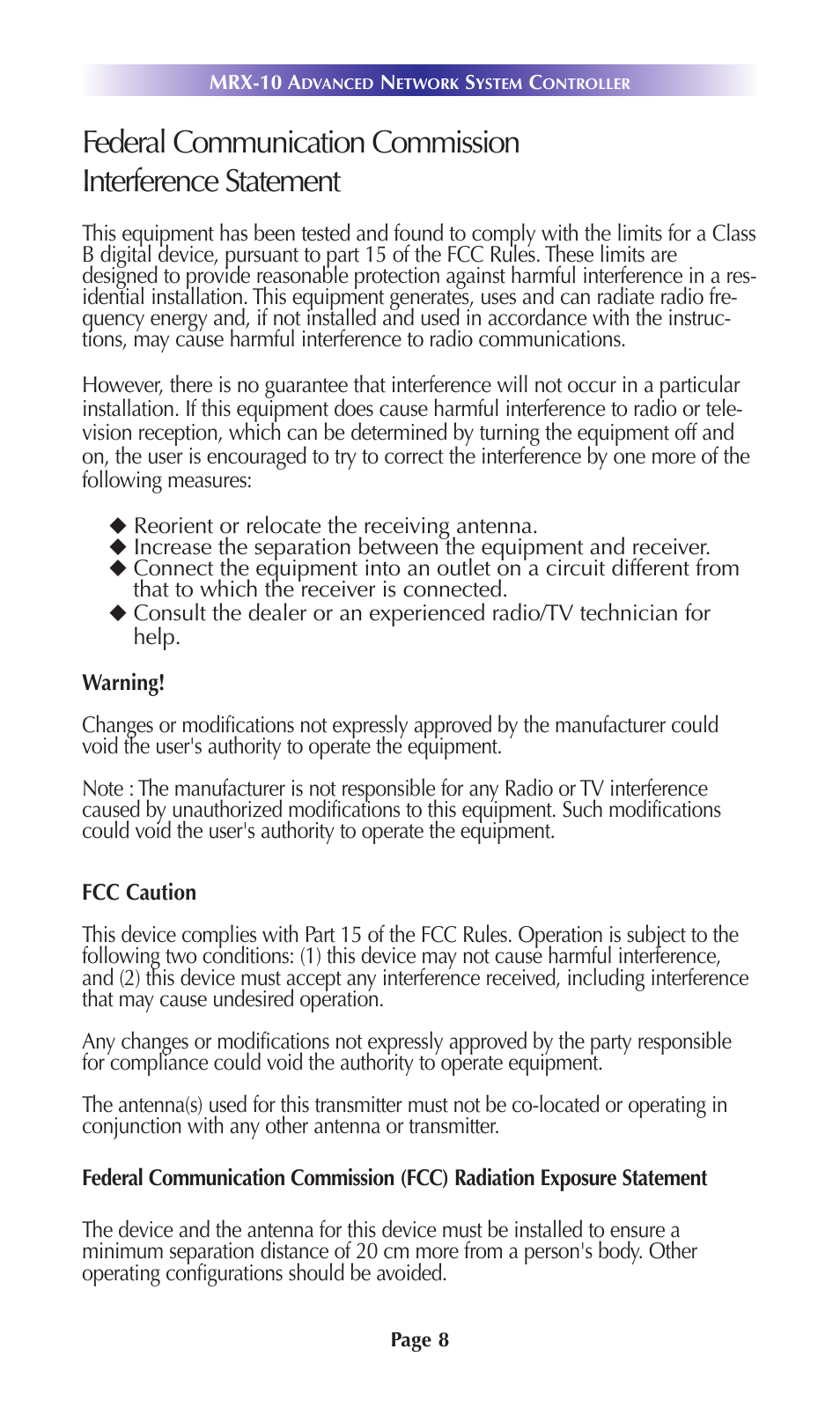Universal Remote Control (URS) MRX-10 User Manual | Page 11 / 16