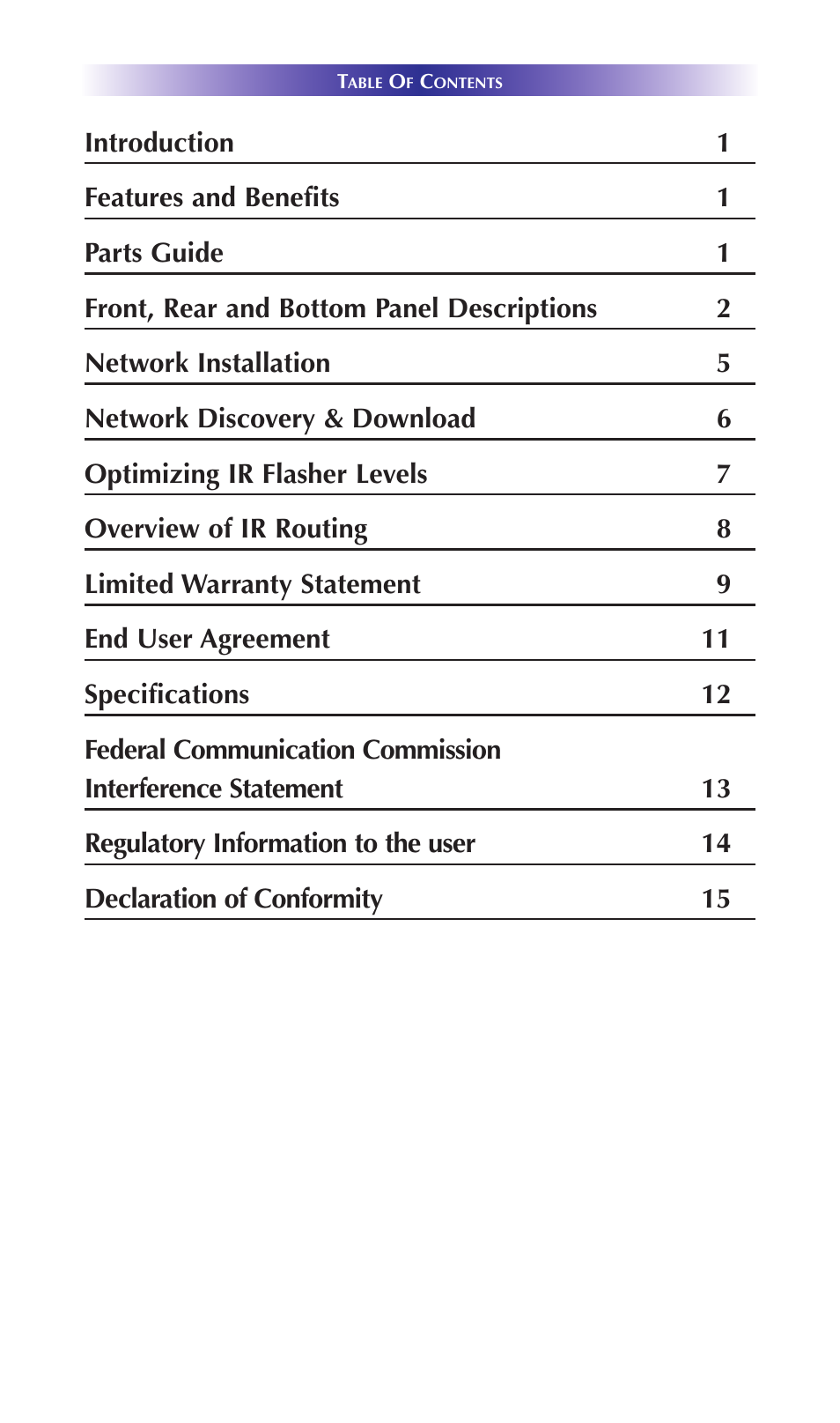 Universal Remote Control (URS) MRX-4IR User Manual | Page 3 / 20