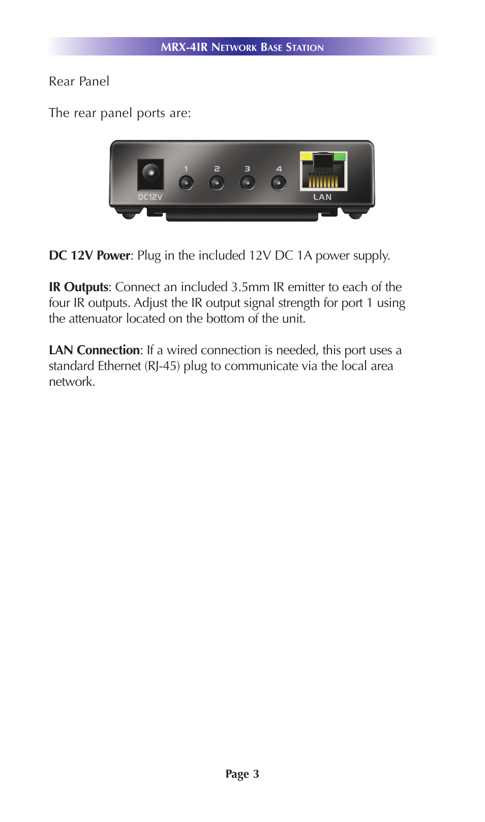 Universal Remote Control (URS) MRX-4IR User Manual | Page 6 / 20