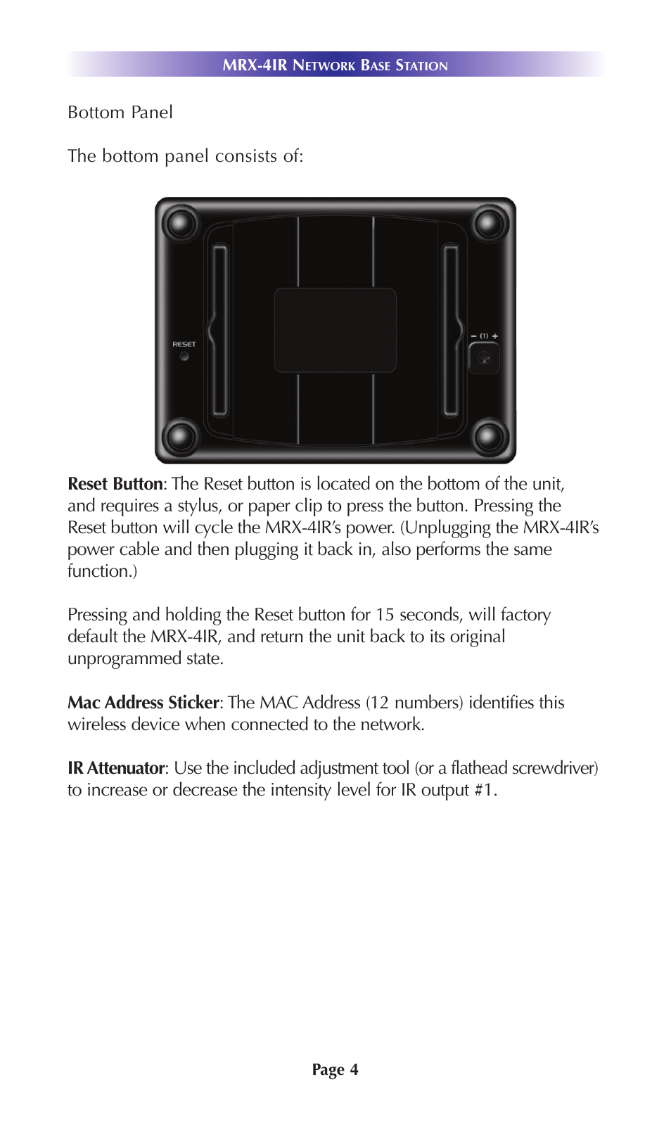 Universal Remote Control (URS) MRX-4IR User Manual | Page 7 / 20