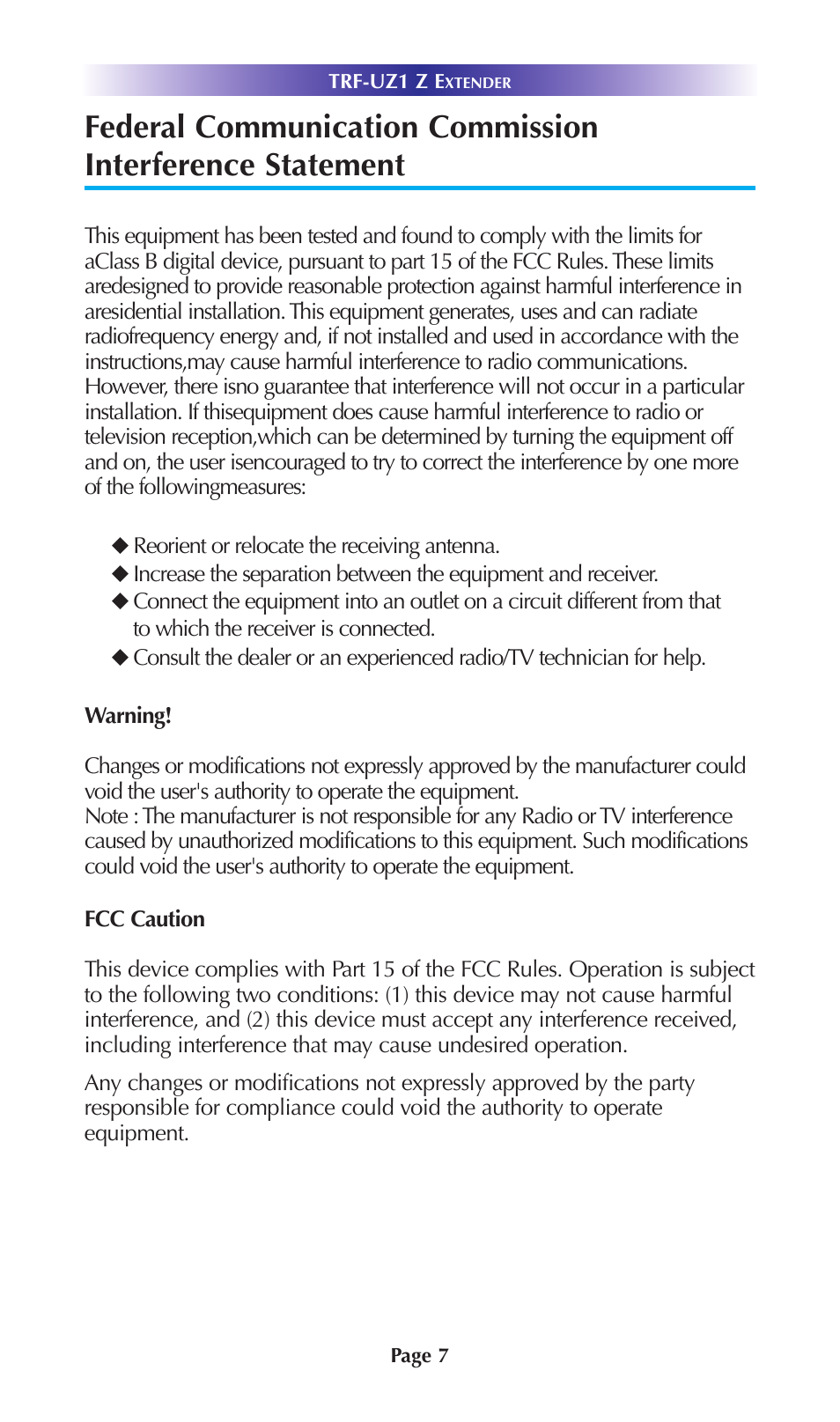 Universal Remote Control (URS) TRF-UZ1 User Manual | Page 10 / 17