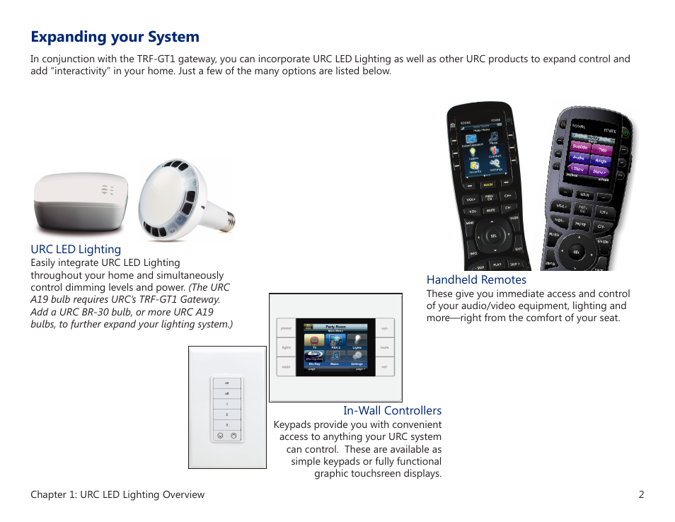 Expanding your system | Universal Remote Control (URS) A19 User Manual | Page 6 / 13