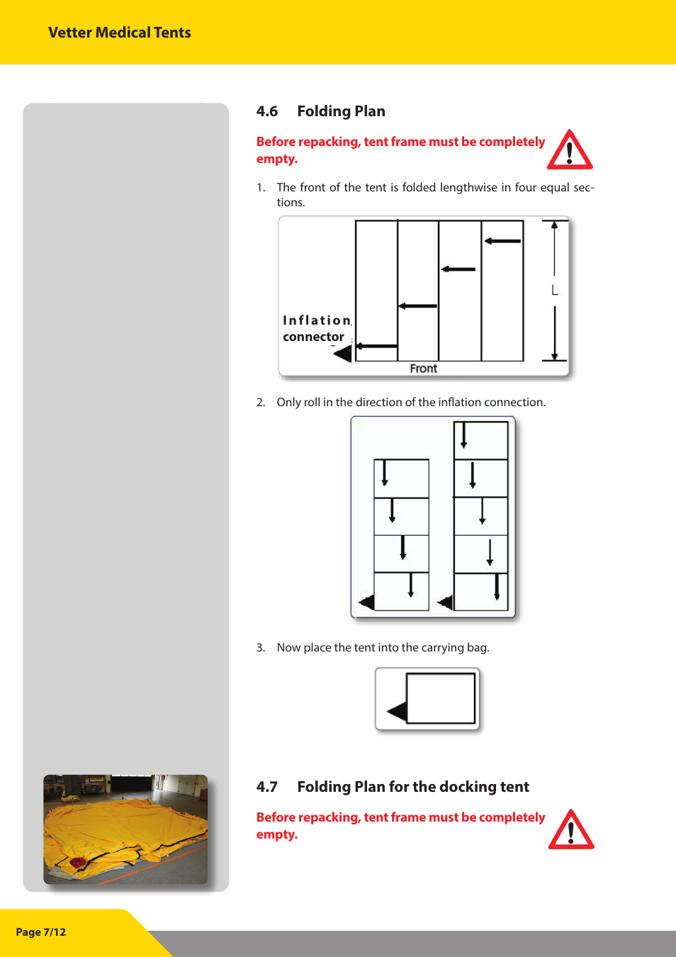 Vetter Docking tent User Manual | Page 8 / 13