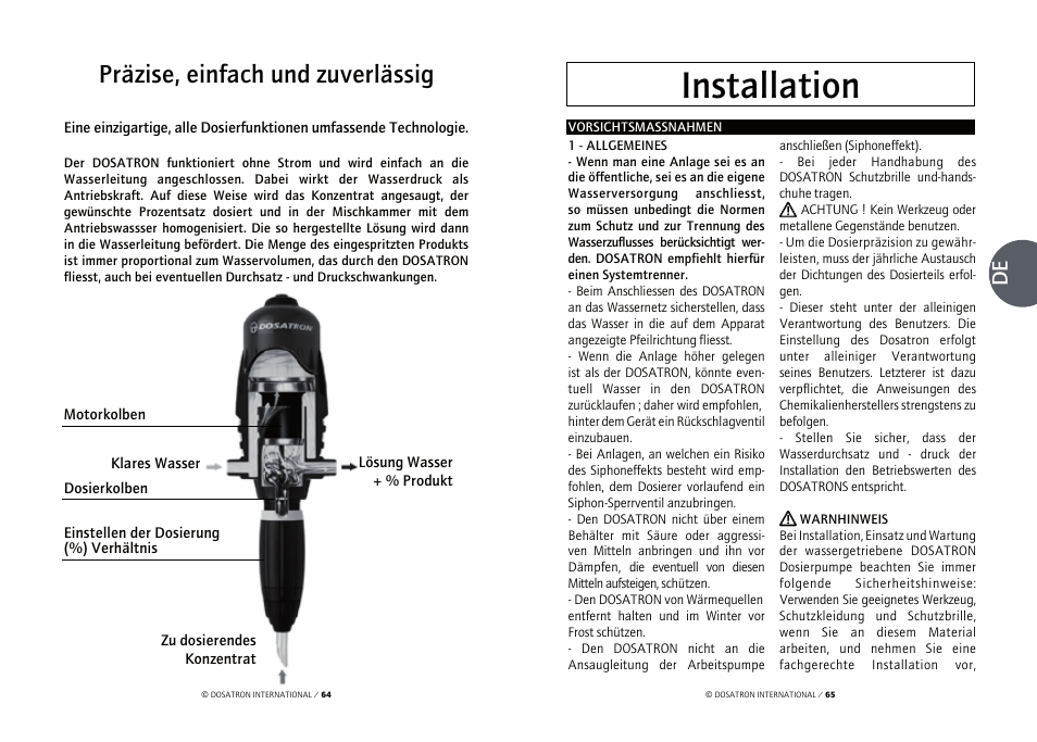 Installation, Präzise, einfach und zuverlässig | Vetter Accessories Tents User Manual | Page 34 / 101