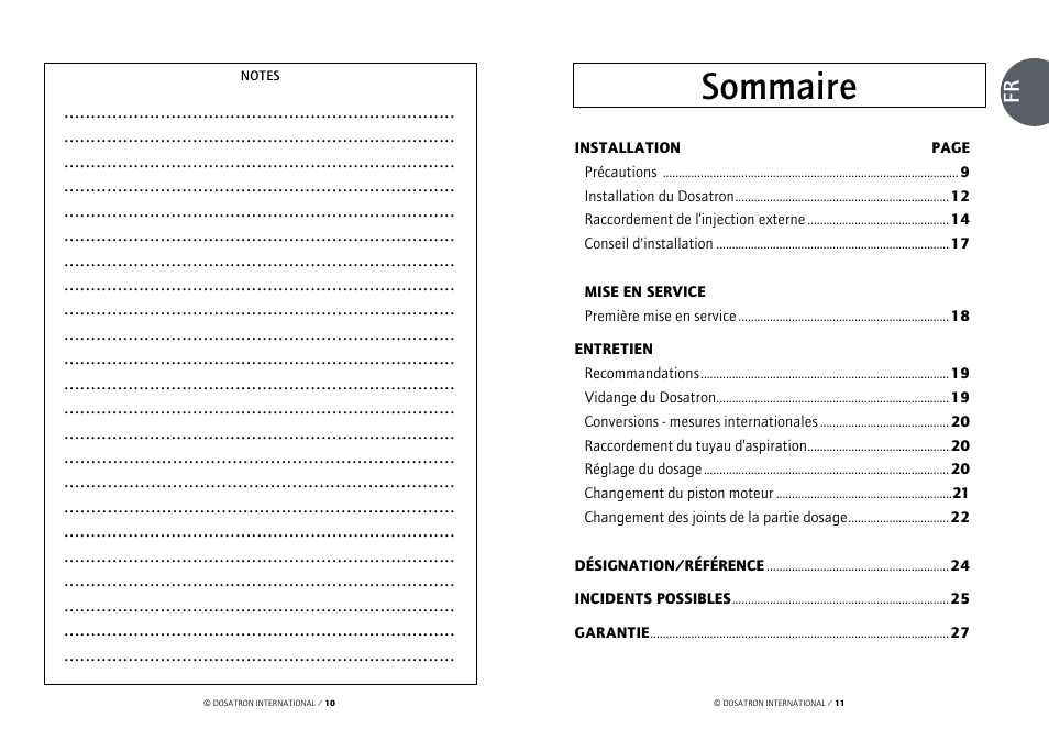 Sommaire | Vetter Accessories Tents User Manual | Page 7 / 101