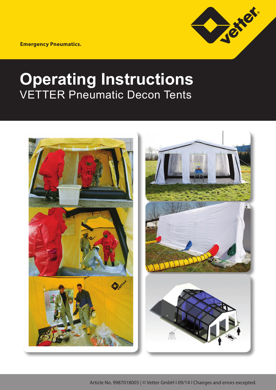 Vetter Decon tent User Manual | 12 pages