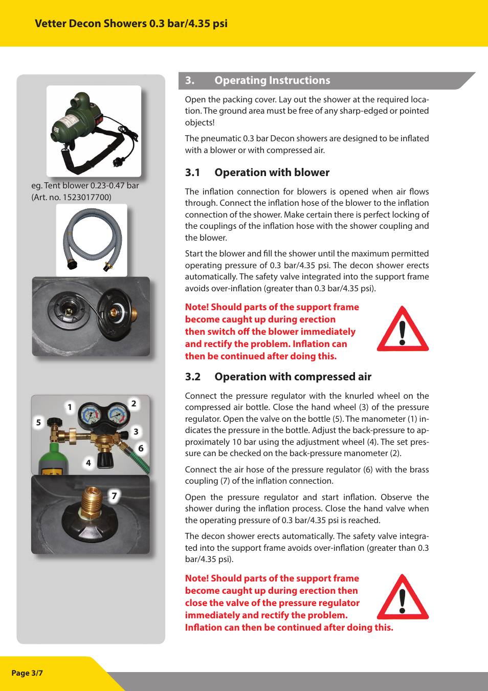 Vetter Compact shower User Manual | Page 4 / 8