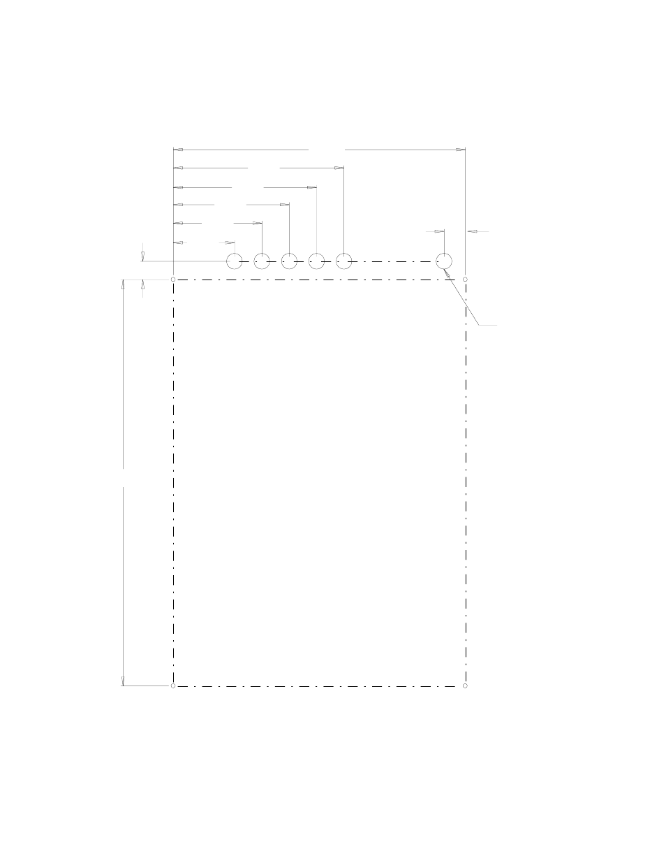 Figure 3 mounting template | Bard TCS22-***-003 User Manual | Page 16 / 95