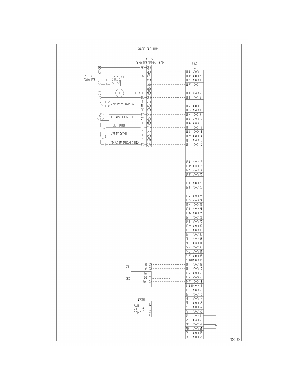 Figure 4 external wiring | Bard TCS22-***-003 User Manual | Page 21 / 95