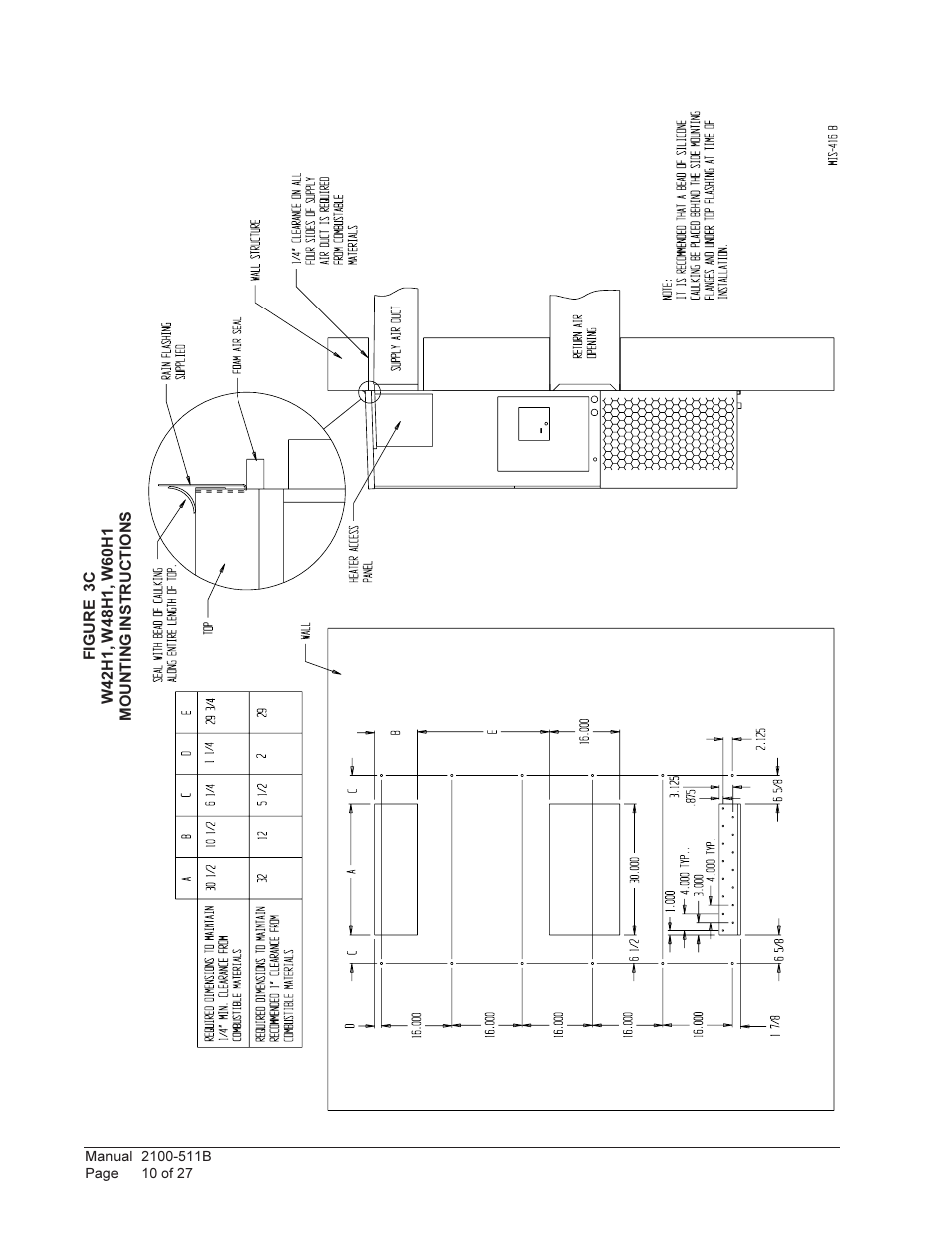 Bard WALL MOUNTED PACKAGE HEAT PUMPS W36H1 User Manual | Page 10 / 27