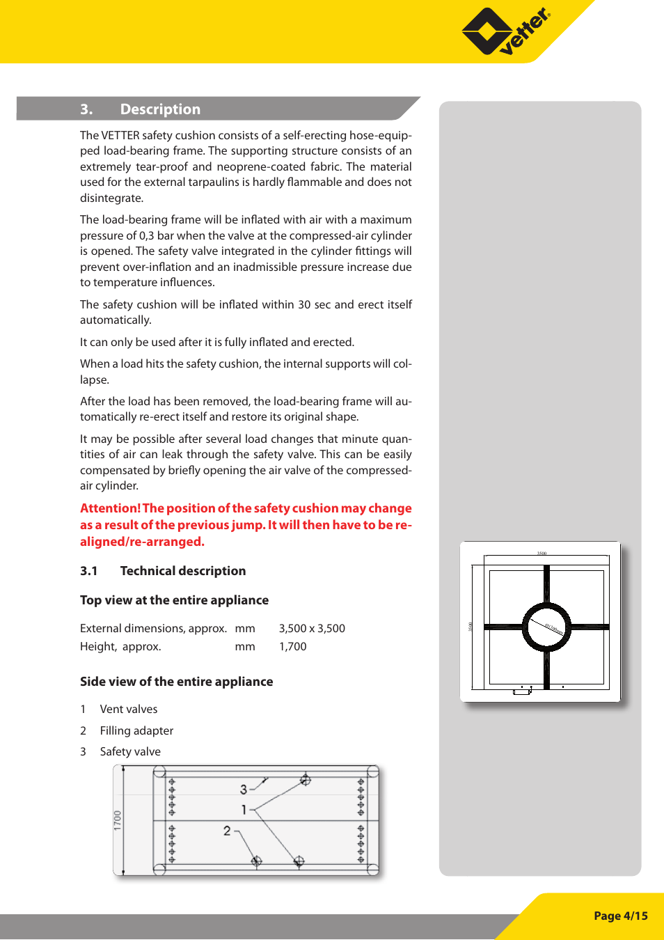 Description 3 | Vetter SP 16 User Manual | Page 5 / 16