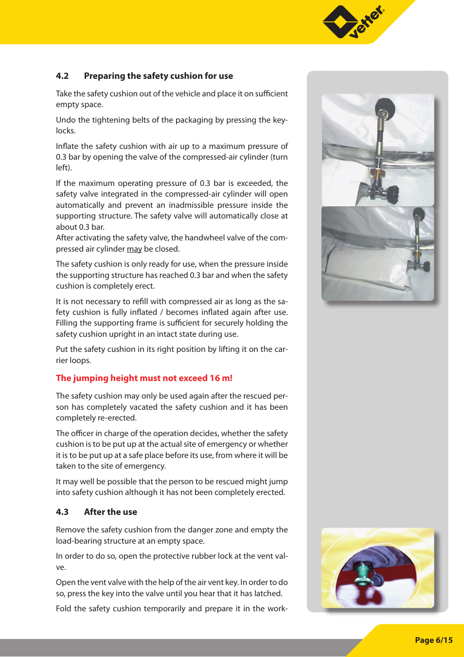 Vetter SP 16 User Manual | Page 7 / 16