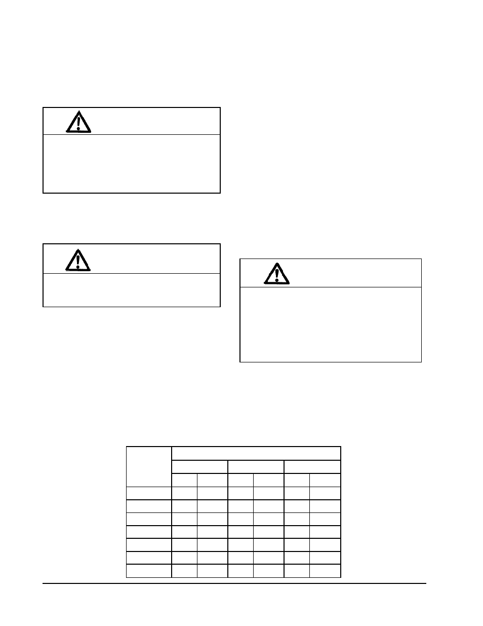 Caution, Warning | Bard HAC481-BD040 User Manual | Page 8 / 25