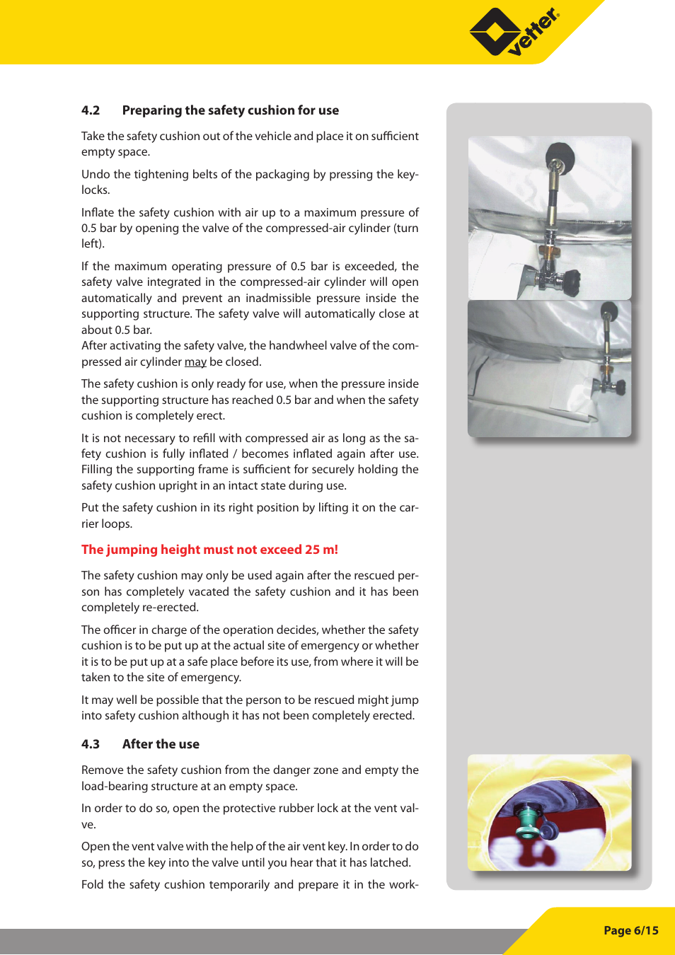 Vetter SP 25 User Manual | Page 7 / 16