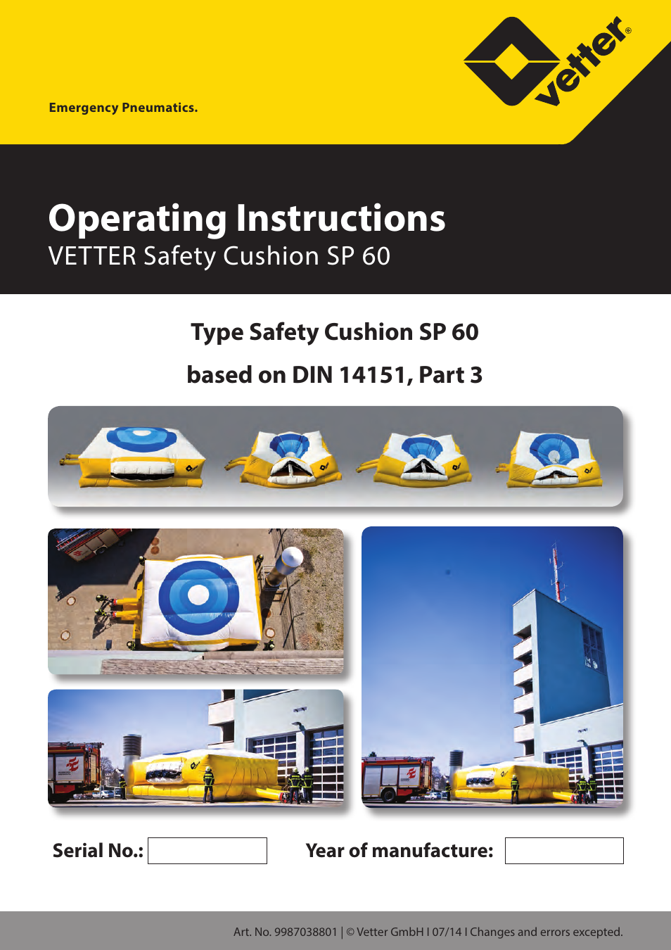 Vetter SP 60 User Manual | 31 pages