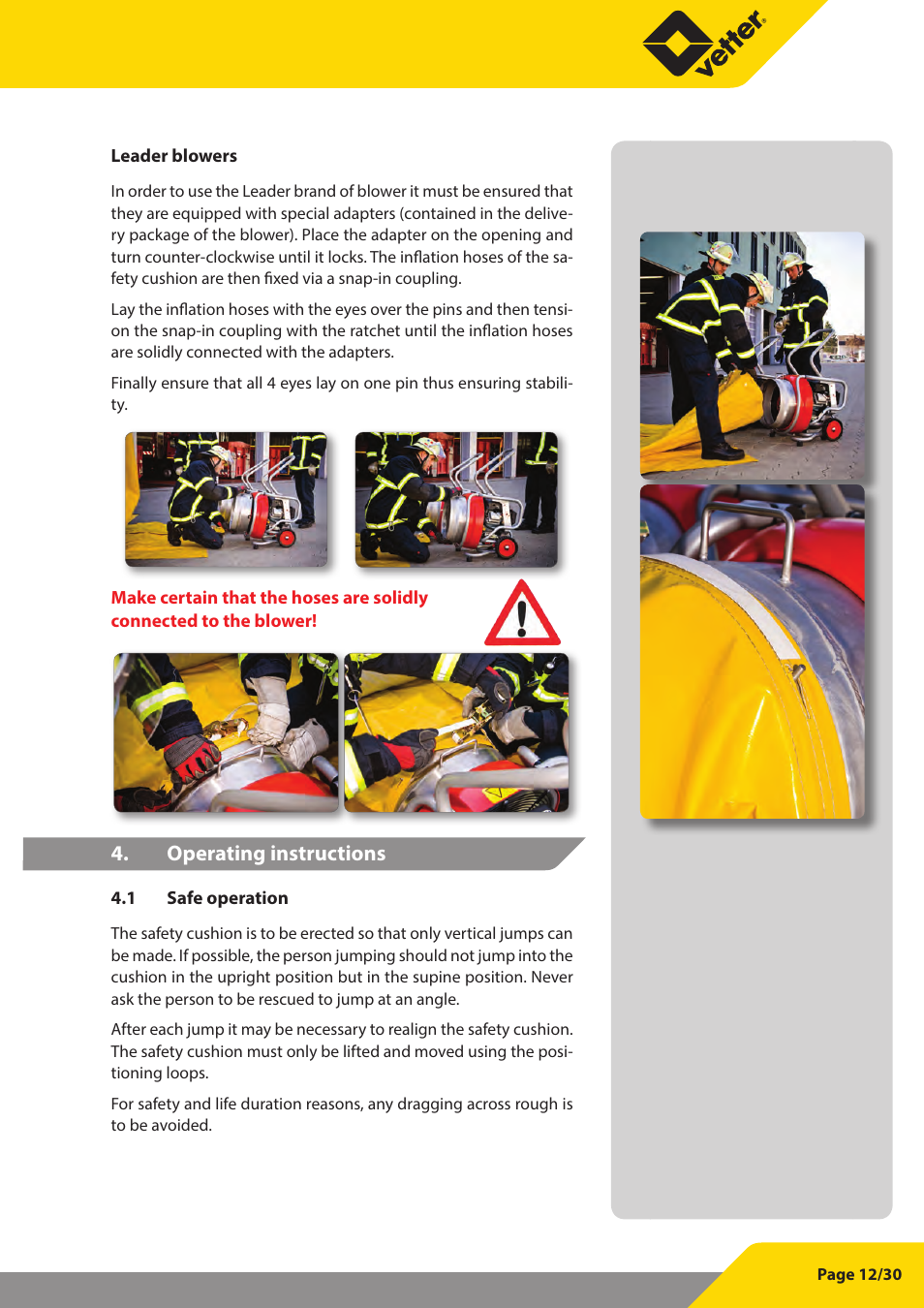 Vetter SP 60 User Manual | Page 13 / 31