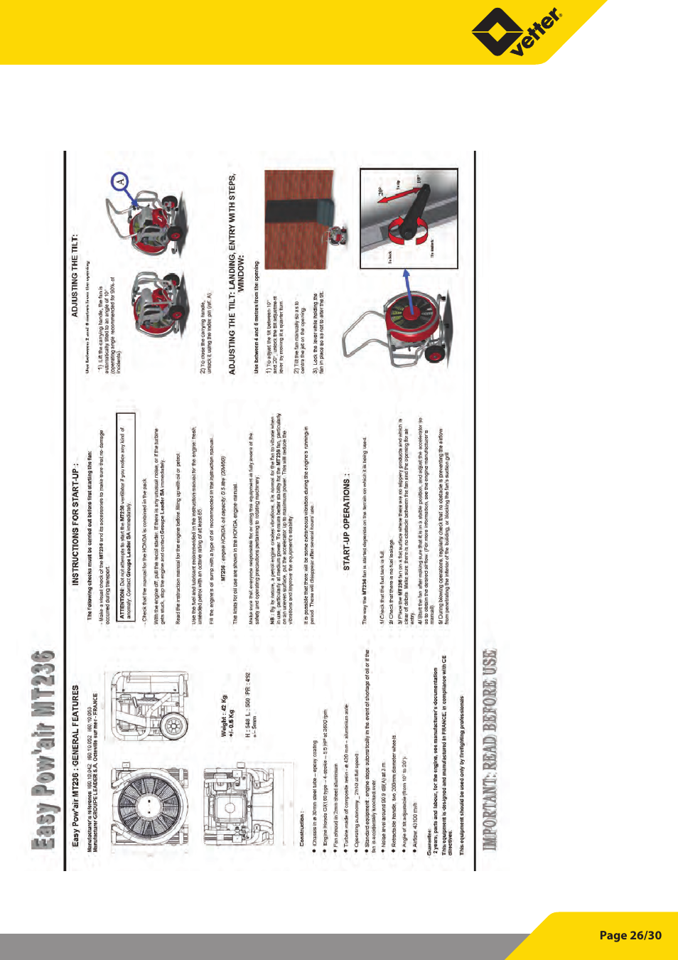 Vetter SP 60 User Manual | Page 27 / 31
