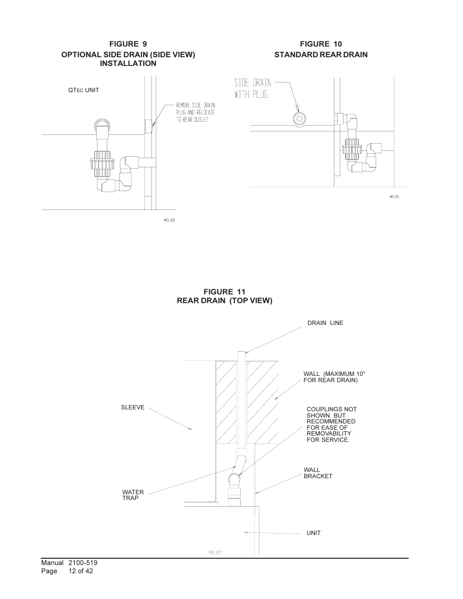 Bard QTEC SERIES PACKAGED HEAT PUMP Q30H1 User Manual | Page 12 / 42