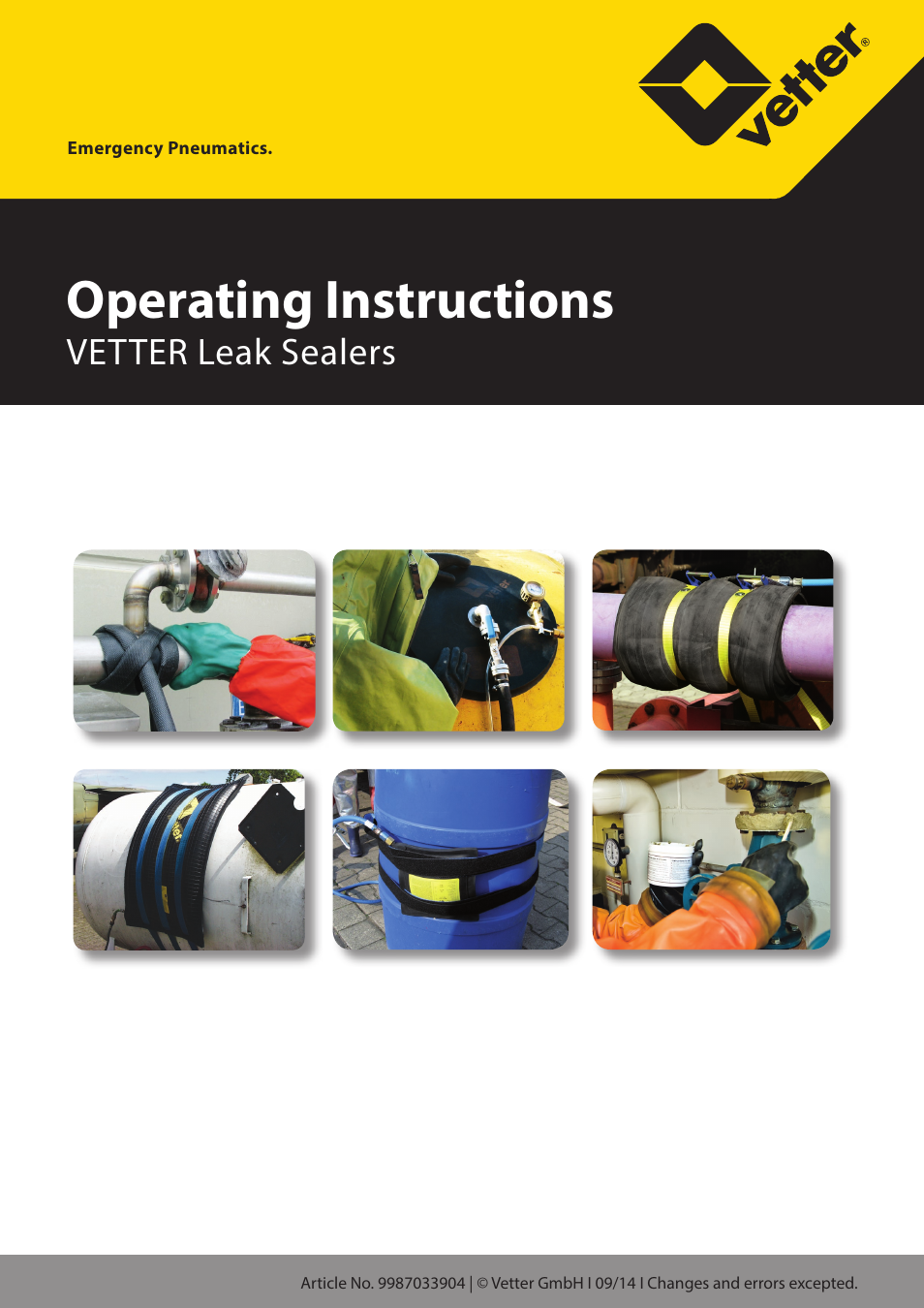 Vetter Leak sealers User Manual | 39 pages