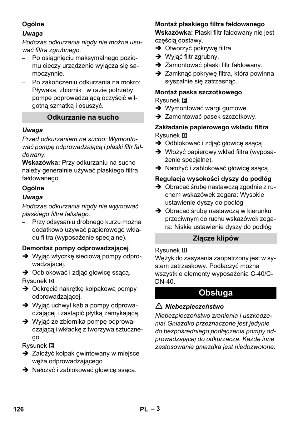 Obsługa | Vetter Mini Permanent Aspirator MPA 2.0 MWF(EU) User Manual | Page 126 / 200