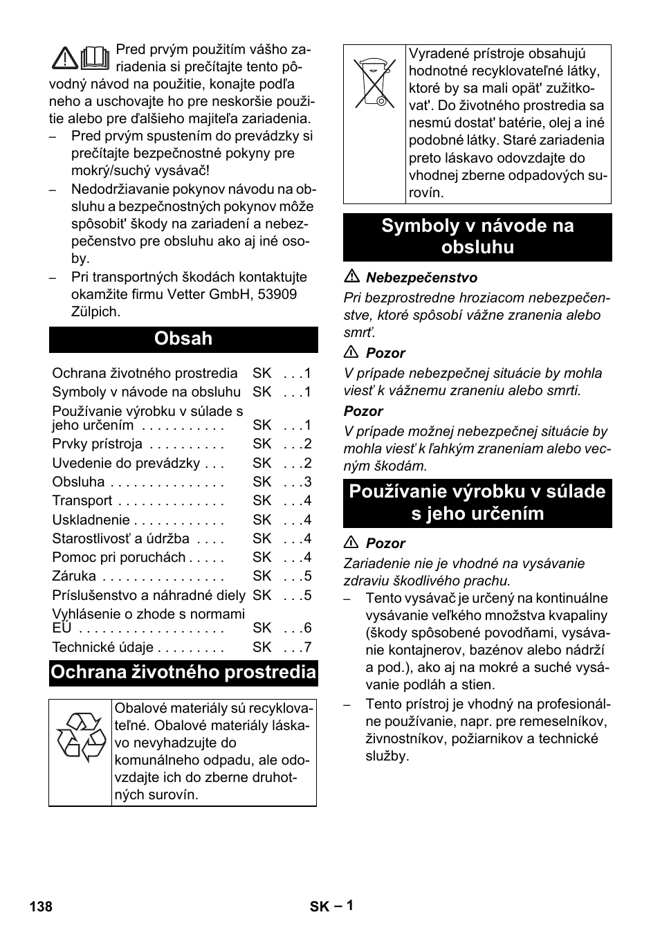 Vetter Mini Permanent Aspirator MPA 2.0 MWF(EU) User Manual | Page 138 / 200