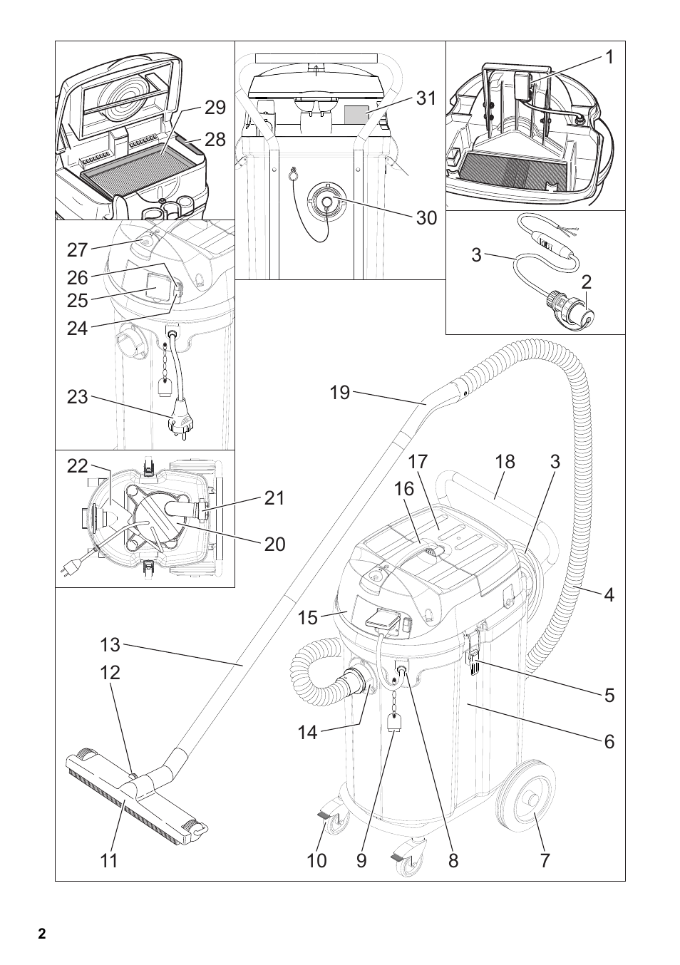 Vetter Mini Permanent Aspirator MPA 2.0 MWF(EU) User Manual | Page 2 / 200