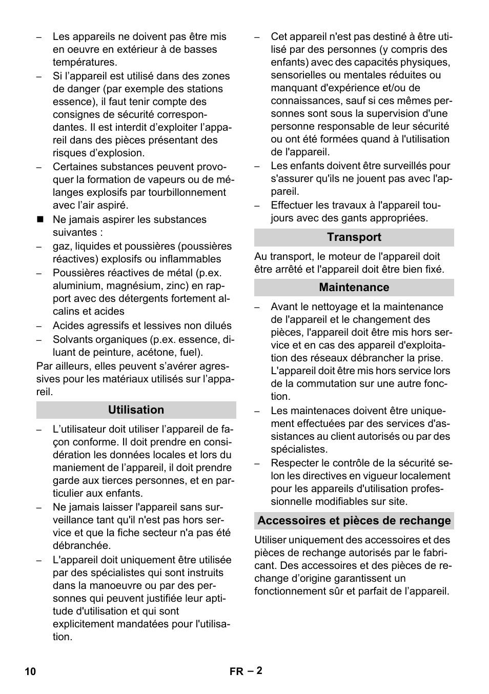 Vetter Mini Permanent Aspirator MPA 2.0 MWF(EU) Safety User Manual | Page 10 / 96