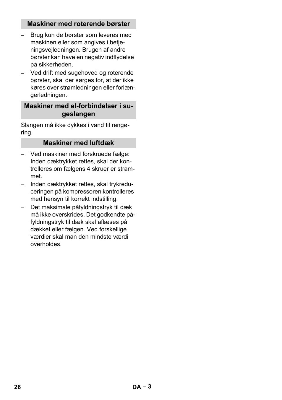 Vetter Mini Permanent Aspirator MPA 2.0 MWF(EU) Safety User Manual | Page 26 / 96