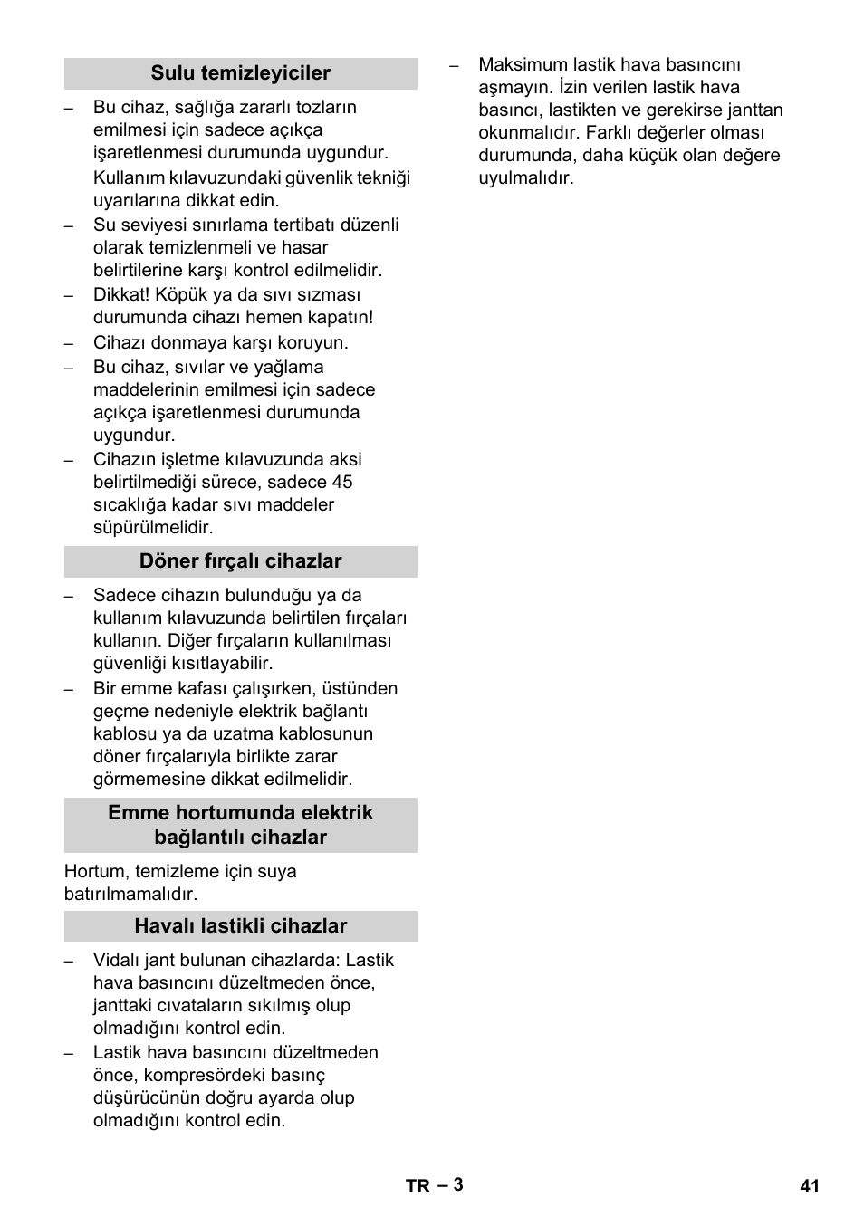 Vetter Mini Permanent Aspirator MPA 2.0 MWF(EU) Safety User Manual | Page 41 / 96