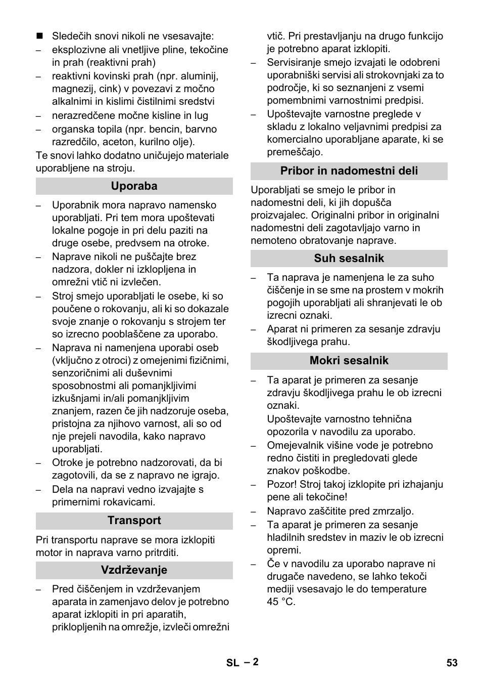 Vetter Mini Permanent Aspirator MPA 2.0 MWF(EU) Safety User Manual | Page 53 / 96