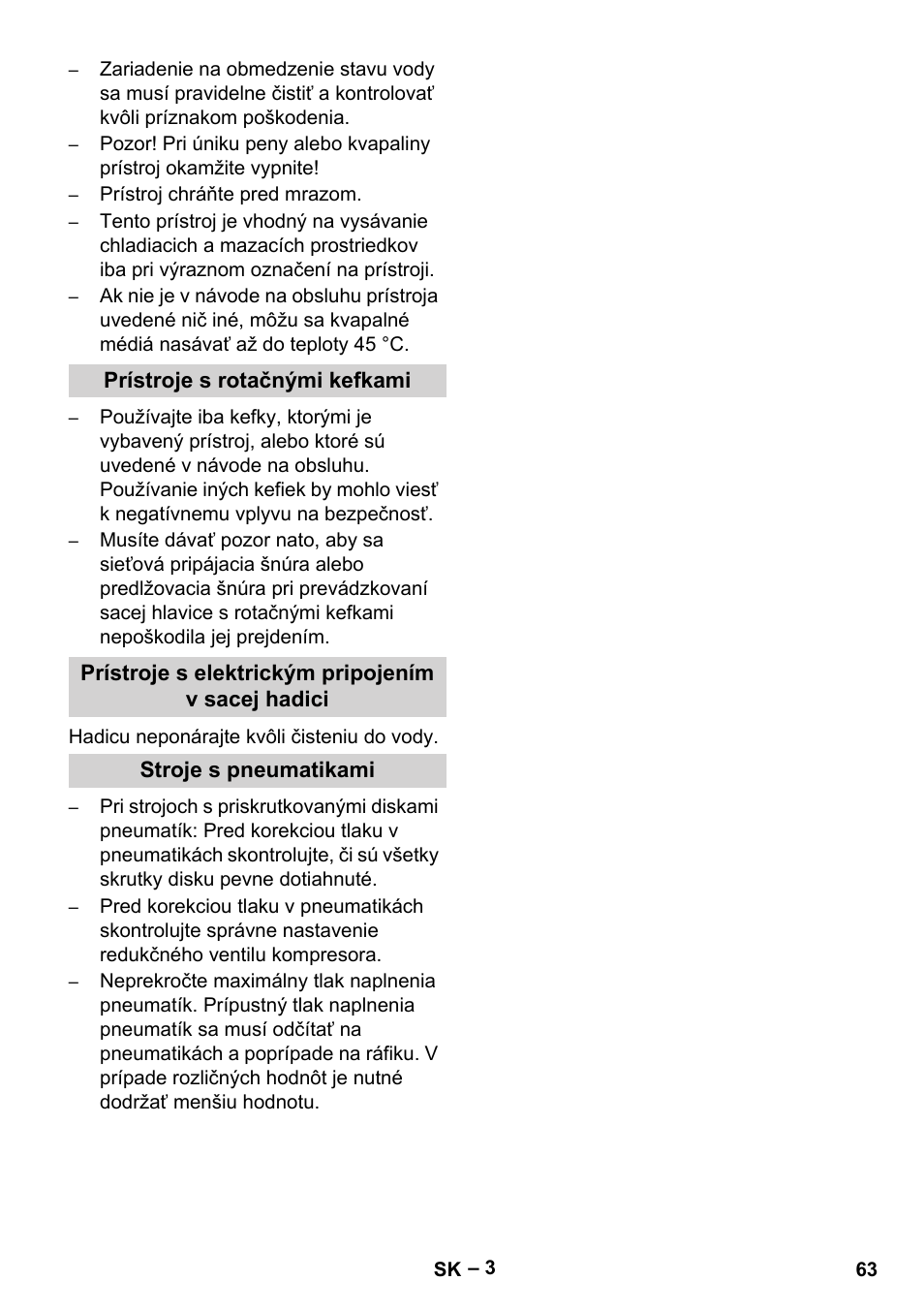 Vetter Mini Permanent Aspirator MPA 2.0 MWF(EU) Safety User Manual | Page 63 / 96