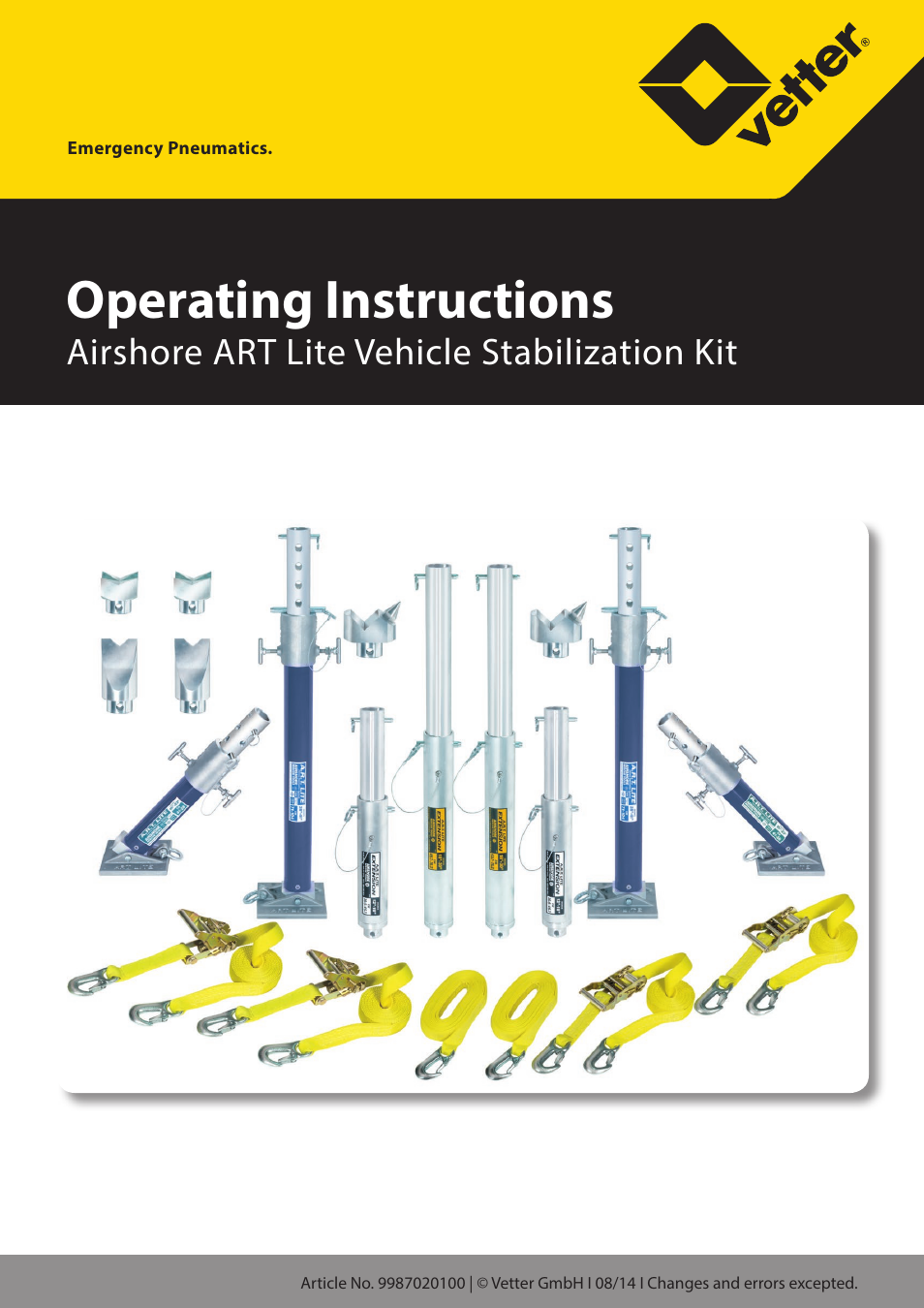 Vetter Lite Vehicle Stabilization Kit User Manual | 7 pages