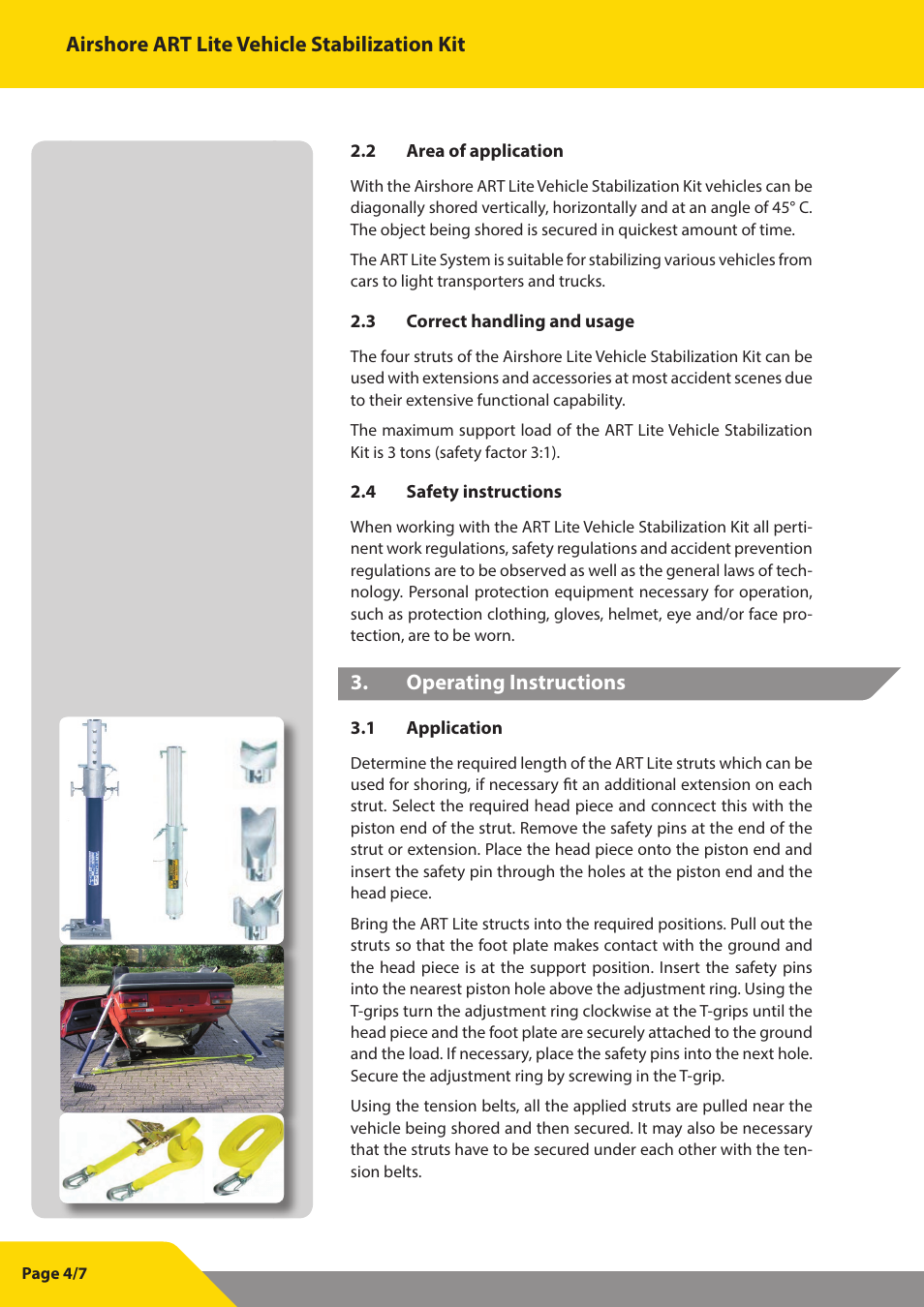 Vetter Lite Vehicle Stabilization Kit User Manual | Page 4 / 7