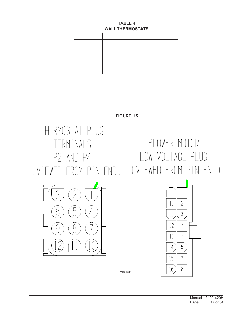 Bard QTEC SERIES PACKAGED HEAT PUMP QH362 User Manual | Page 17 / 34