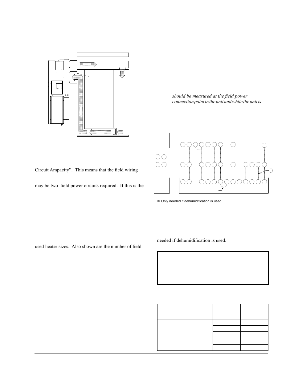 Important, Wiring – main power, Figure 11 unit 24v thermostat connections | Bard CH4S1 User Manual | Page 15 / 28