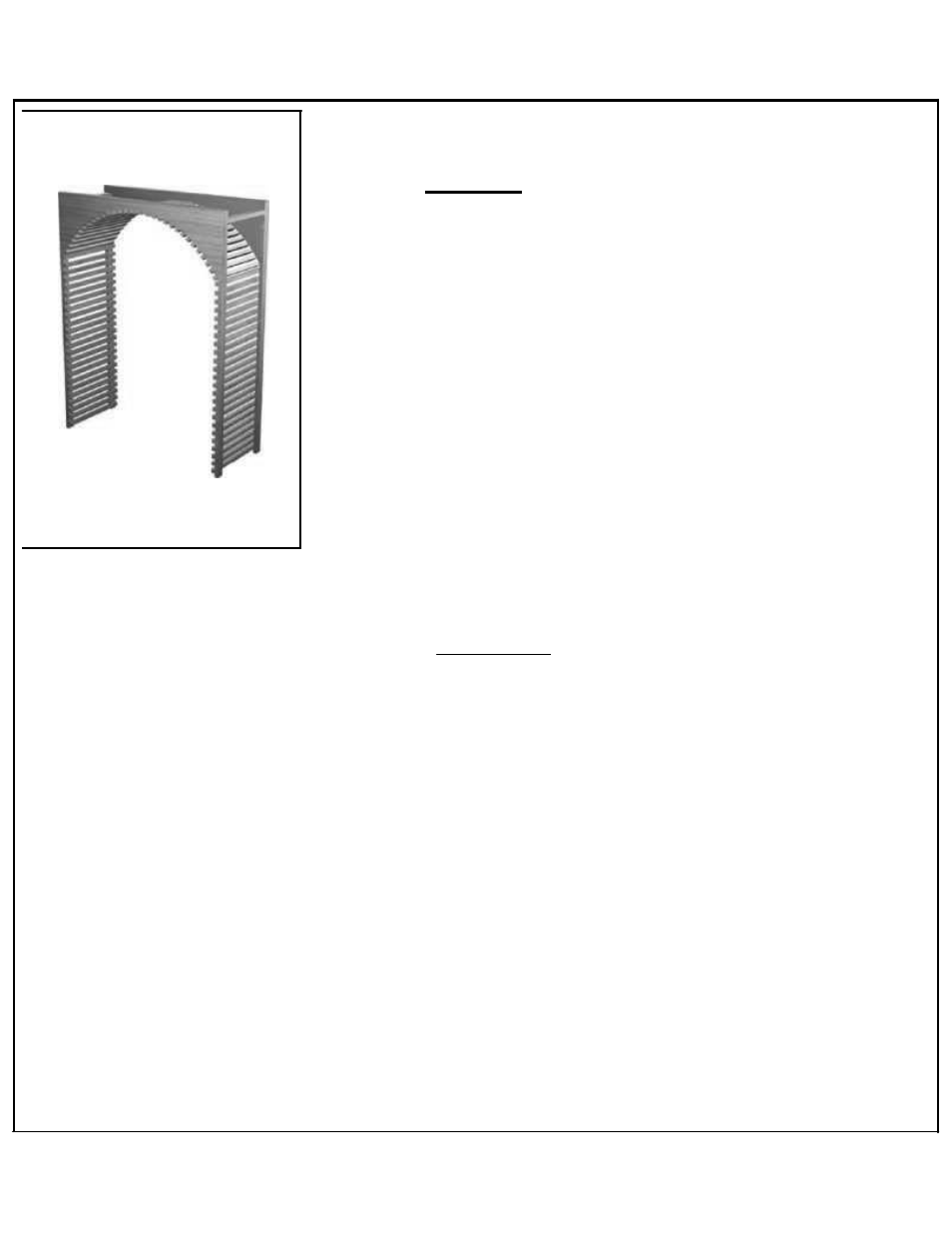 Vintage Cellars ARCHLAT-U-48x36 EcoWineracks User Manual | Page 2 / 2