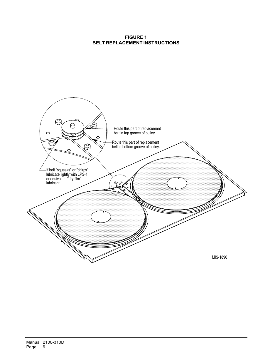 Belt replacement instructions | Bard QERV-A4B User Manual | Page 8 / 9