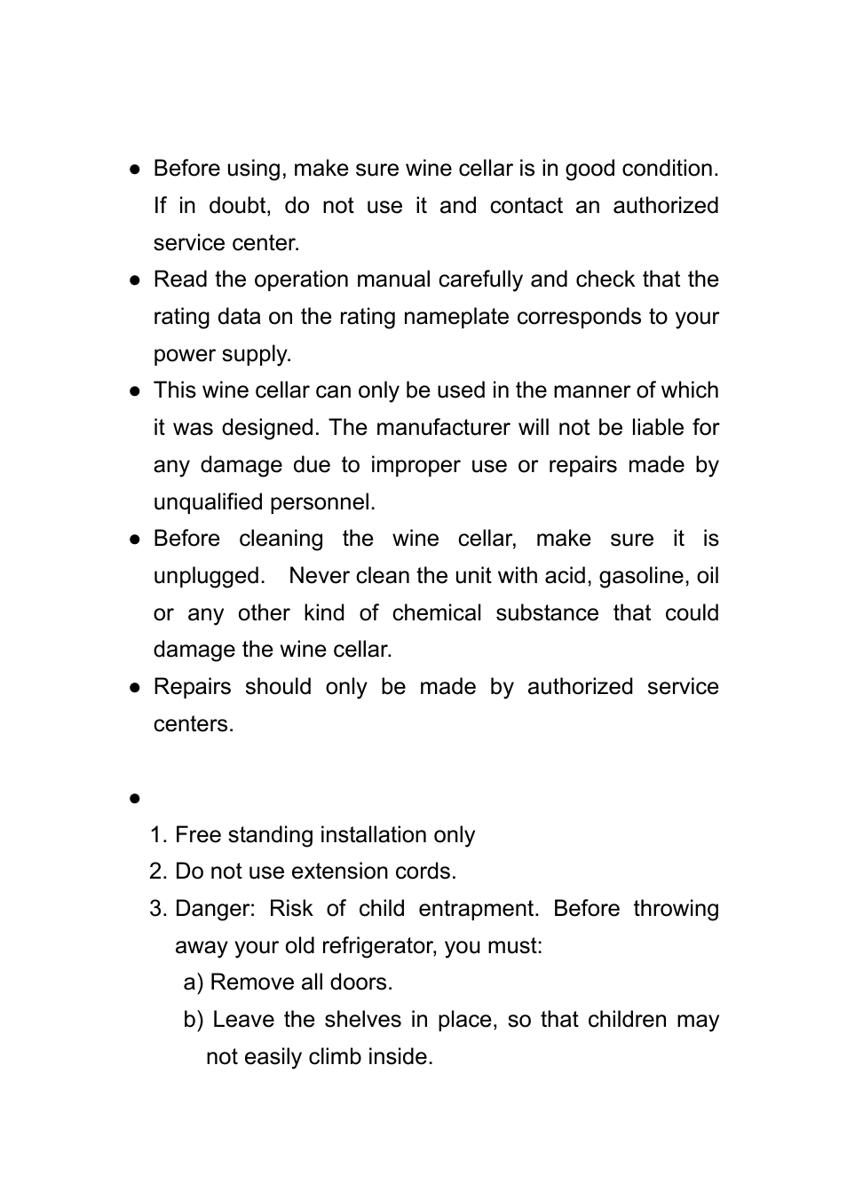 Vintage Cellars Trilogy Wine Cellar Credenza User Manual | Page 3 / 8
