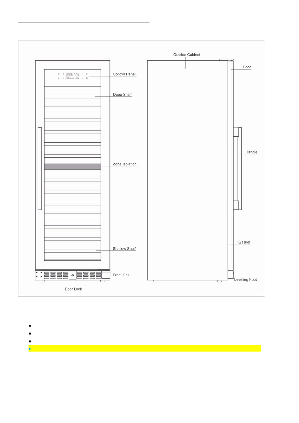 Vintage Cellars N'FINITY PRO HDX 166 Dual Zone Wine Cellar User Manual | Page 3 / 12