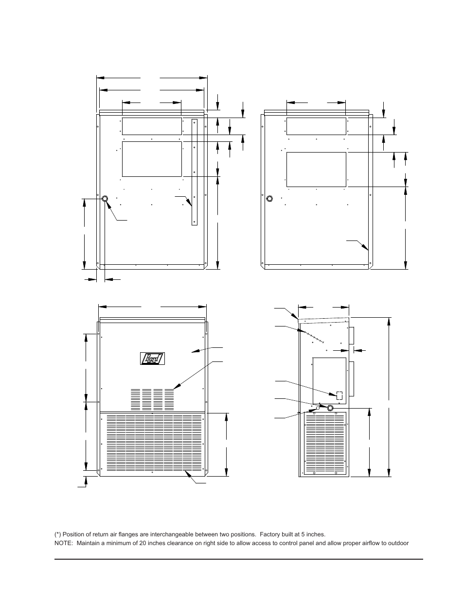 Bard Wall Mounted Package Air Conditioners W12A2-A User Manual | Page 5 / 17