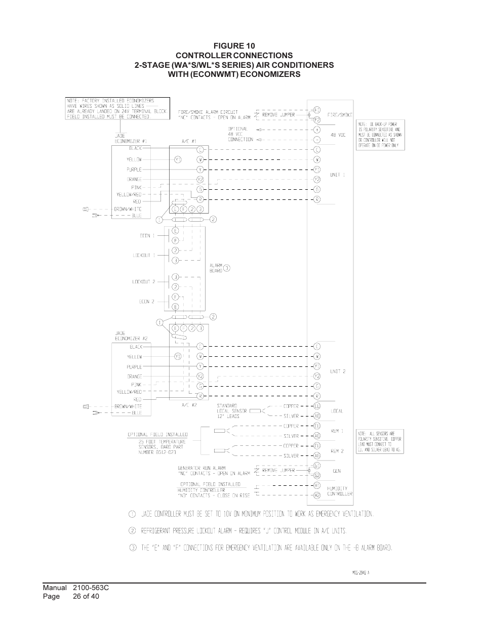 Bard Solid State Dual Unit Lead/Lag Controller MC4000 User Manual | Page 26 / 40