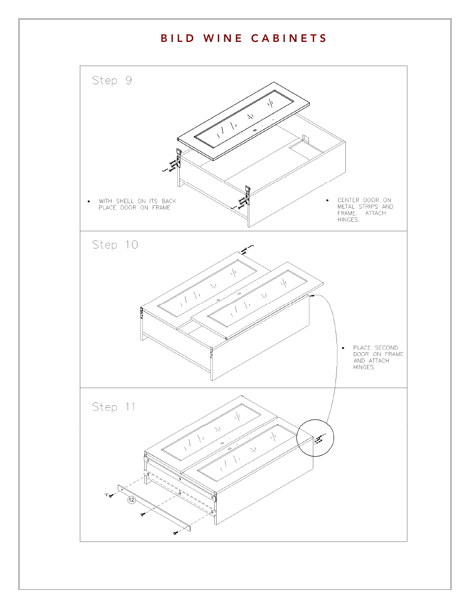 Vintage Cellars LECBILD1800 User Manual | Page 10 / 31