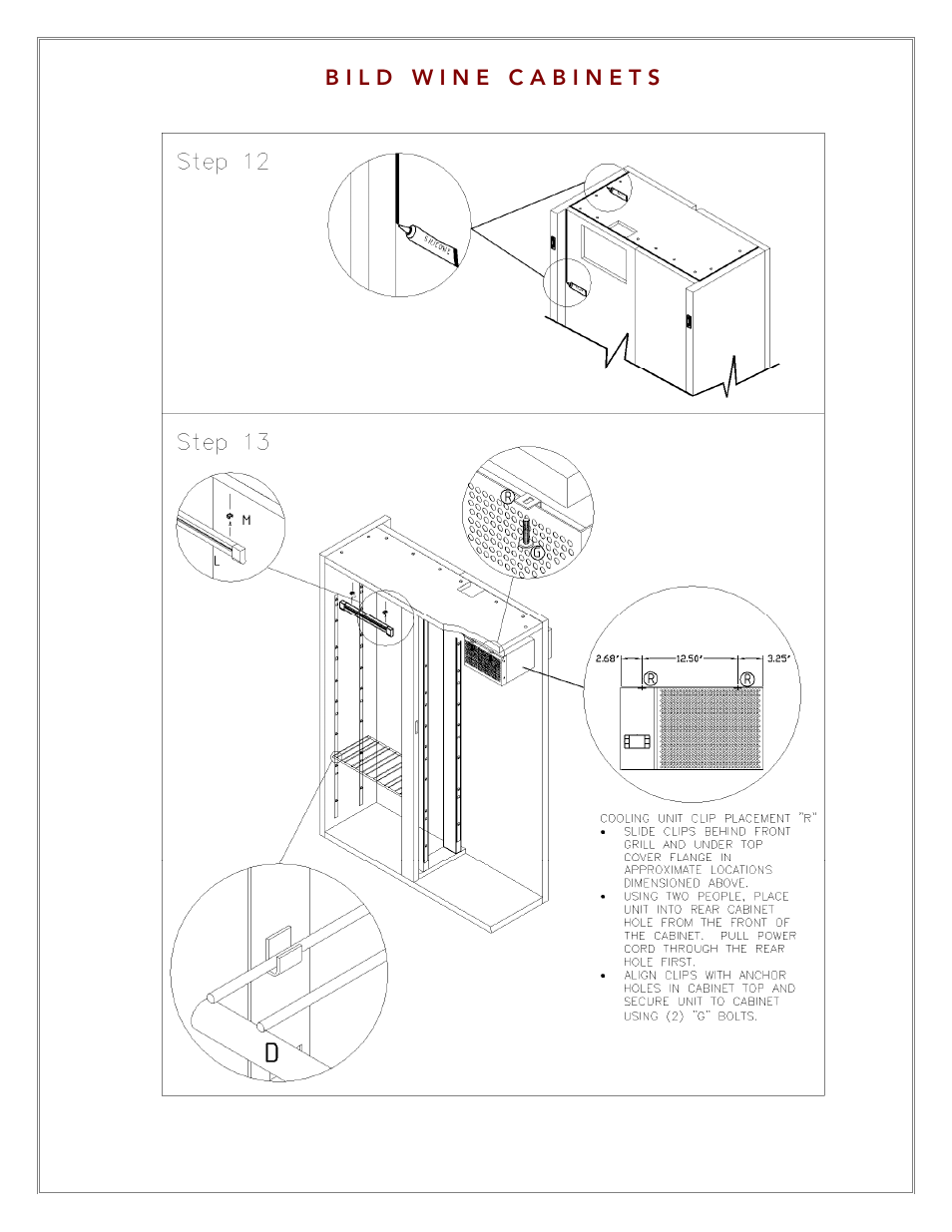 Vintage Cellars LECBILD1800 User Manual | Page 11 / 31