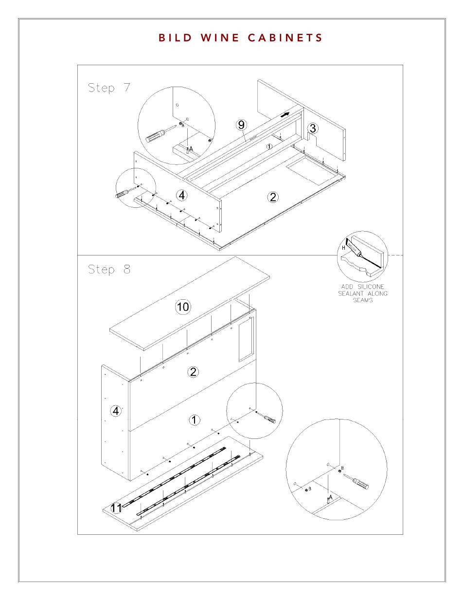 Vintage Cellars LECBILD1800 User Manual | Page 9 / 31