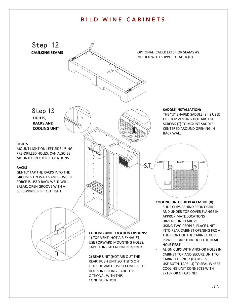 Vintage Cellars LECBILDDARK3000 User Manual | Page 11 / 30