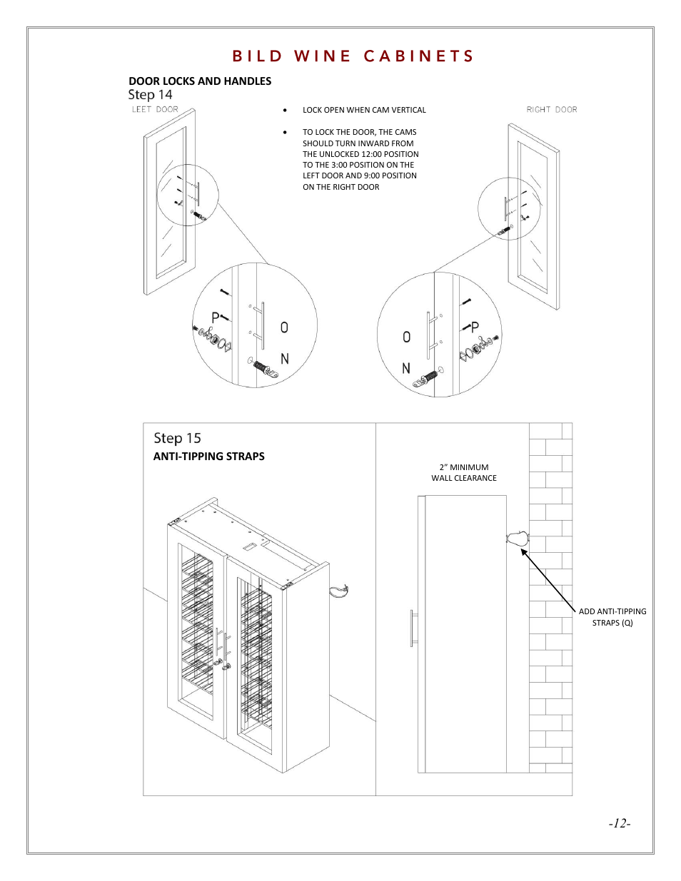 Vintage Cellars LECBILDDARK3000 User Manual | Page 12 / 30