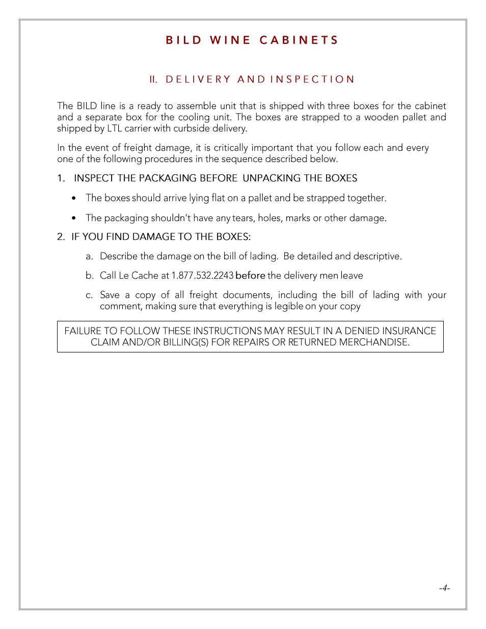 Vintage Cellars LECBILDDARK3000 User Manual | Page 4 / 30