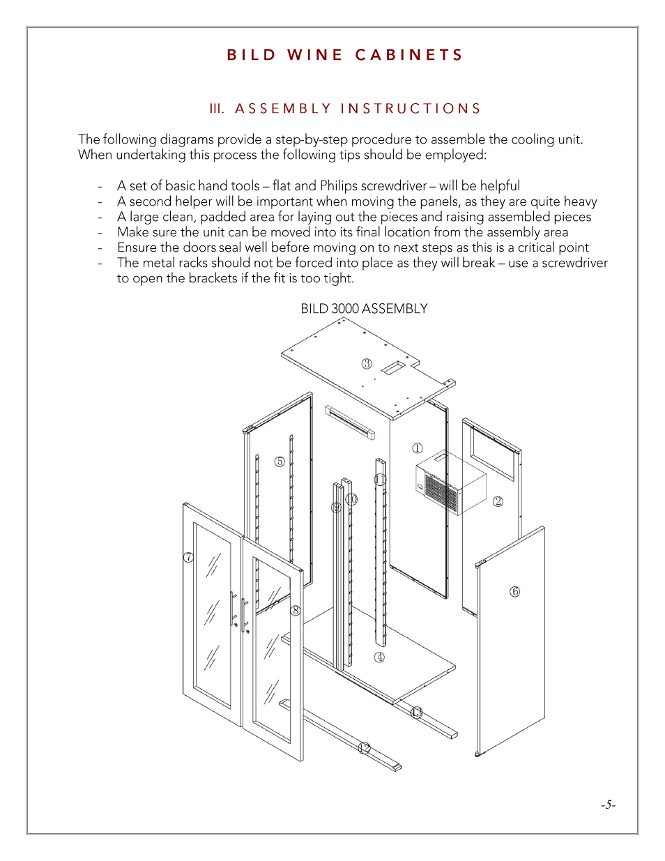 Vintage Cellars LECBILDDARK3000 User Manual | Page 5 / 30