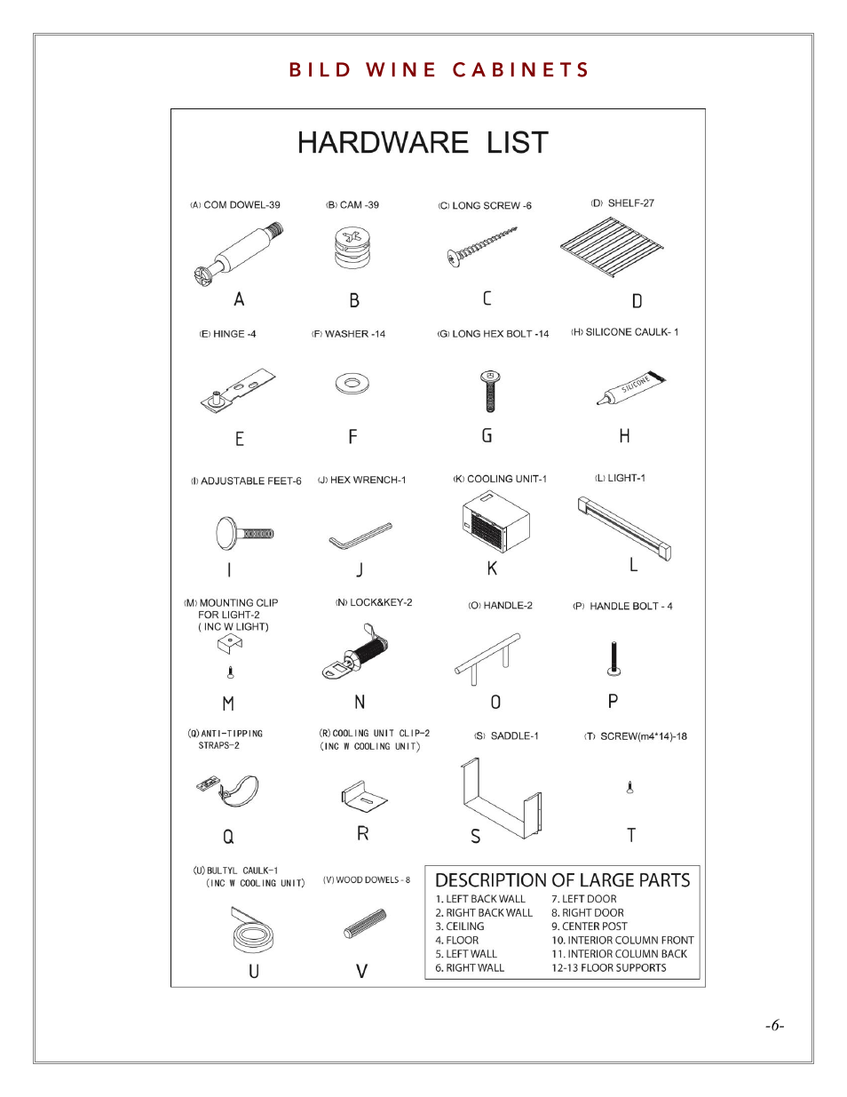 Vintage Cellars LECBILDDARK3000 User Manual | Page 6 / 30