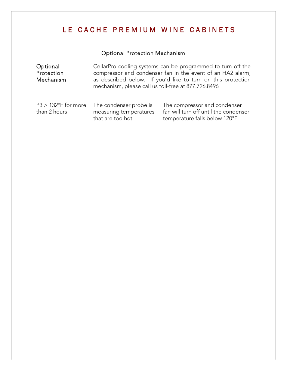Vintage Cellars Le Cache Cabinet Owners Manual User Manual | Page 26 / 34